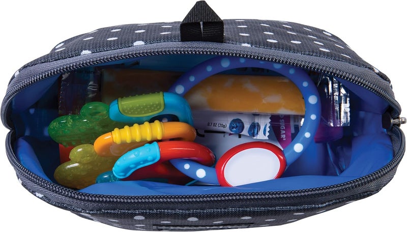 Pac-Kit Freezable Snack Bag, Polka Dots, Built with EcoFreeze Technology, Foldable, Reusable, Zip Closure Locks in Cool Dry Air, and Fresh Snacks On the Go - Image 5