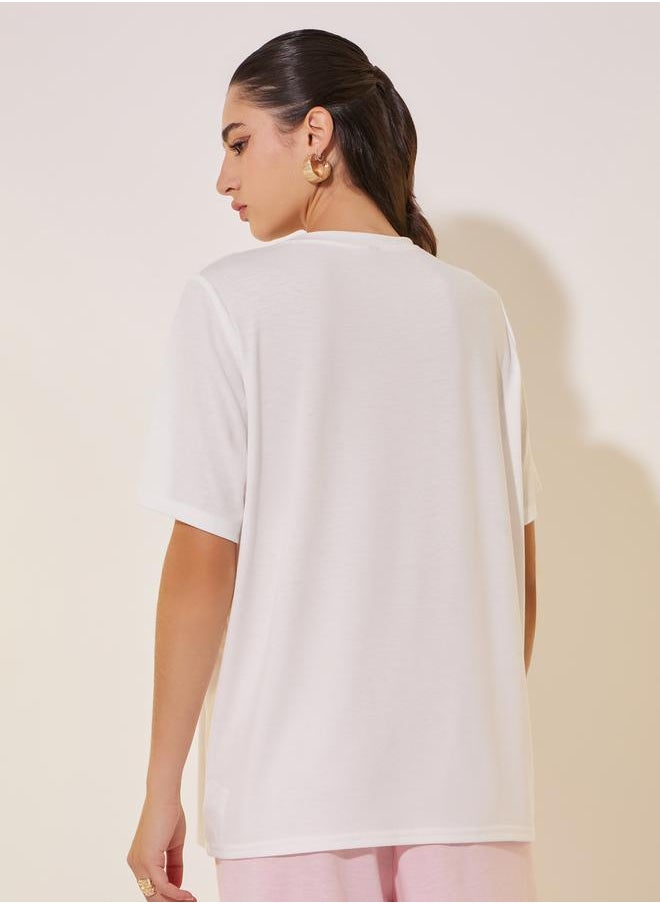 Take Two Graphic Printed Round Neck T-shirt  - Image 5