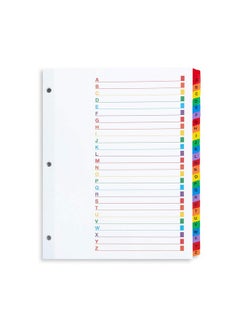 Blue Summit Supplies Alphabet Binder Tab Dividers For 3 Ring Binder Or Notebook, A To Z Dividers With Multicolor Alphabetical Tabs, Includes Customizable Table Of Contents Index, 3 Sets  - Image 3