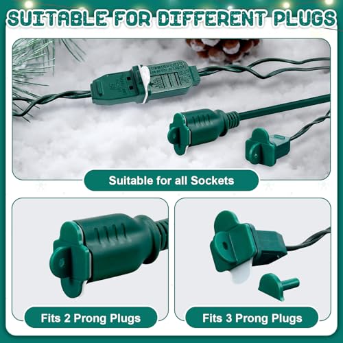 TTQ Set of 10 Weatherproof Gaskets and Plug Protector Covers,Outdoor/Indoor Extension Cord Outlet Gasket and Plugs Covers,Waterproof Outdoor Plug Protector for Electrical Outlets,Stop Gfcis from Tripping - Image 3