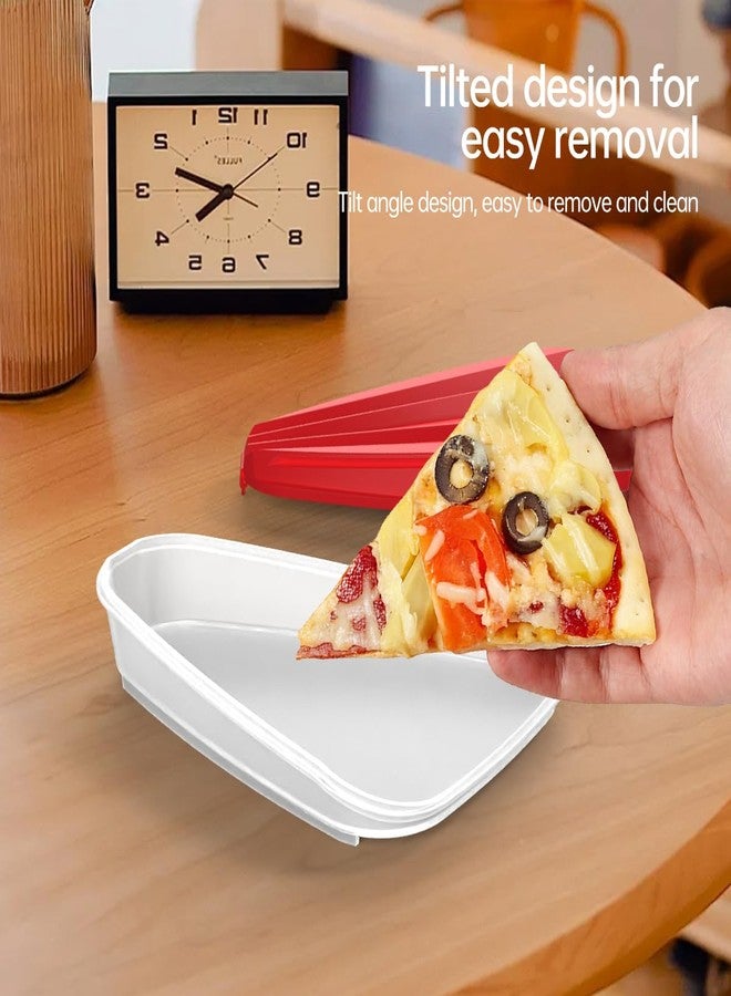AimiDream Reusable pizza containers, Multiple merging containers, combined PP containers to organize and save space, red & white - Image 4