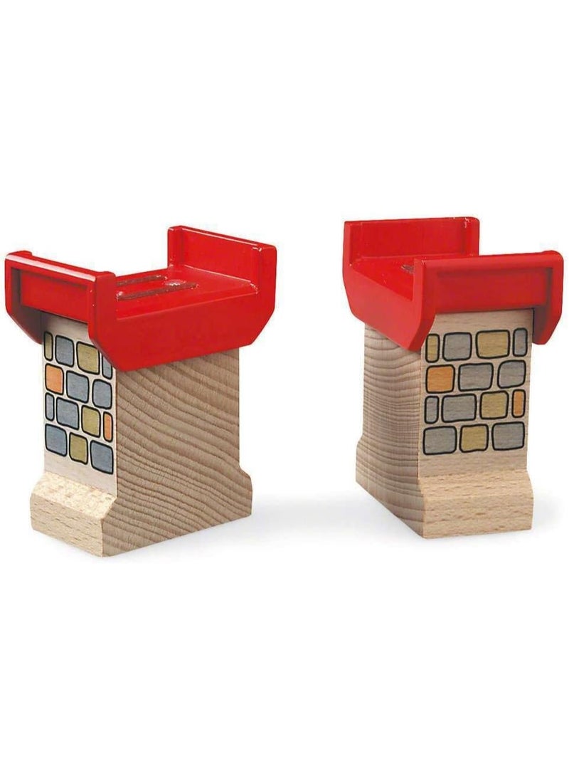 Brio World 33254 - Super Supports - 2 Piece Wooden Railway Set | Enhances Creativity | Compatible with All Brio Train Sets | Sustainability Certified | Perfect for Kids Ages 3 and Up - Image 5