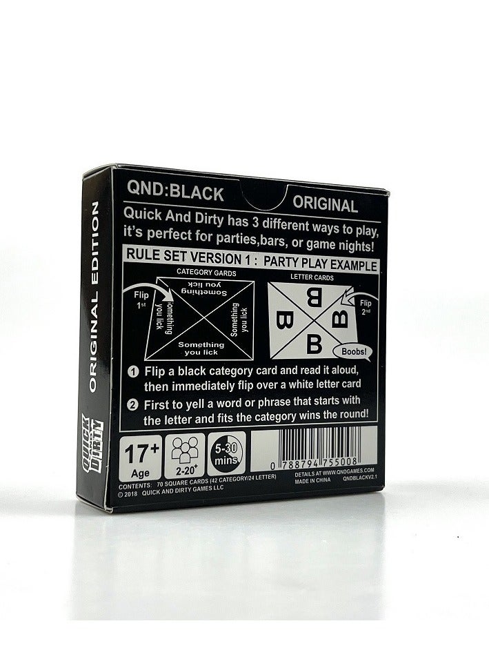 RedMapleTEK Quick and Dirty Family Game Card, Fun Card Game, Party Games and Holiday Card Games - Image 2