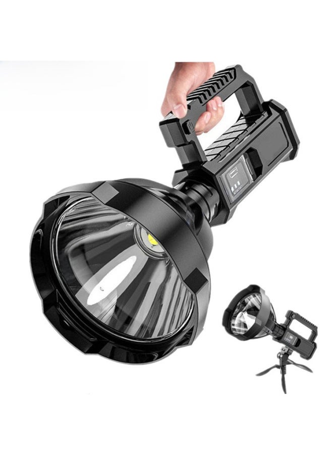 Portable Handheld Torch Light Lamp Decorative Lighting Lantern Style Electric Torch Handle For Outdoor Emergency Use-Color:6801 Single Battery Side Light + Output - Image 2