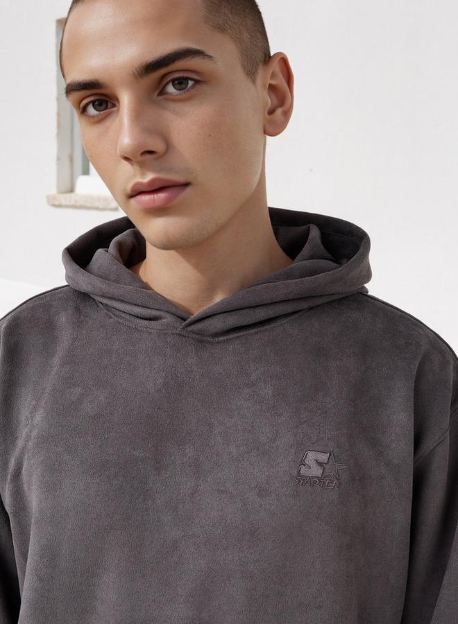 Starter Men Logo Print Polyester Blend Hoodie - Image 4