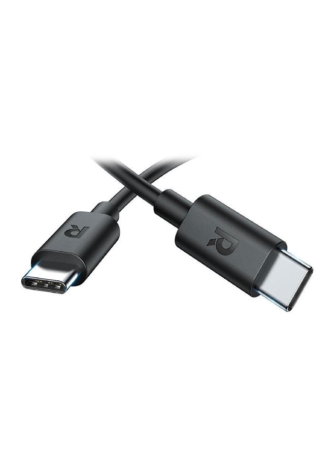 RAVPOWER Type-C To Type-C Cable Black - Image 2