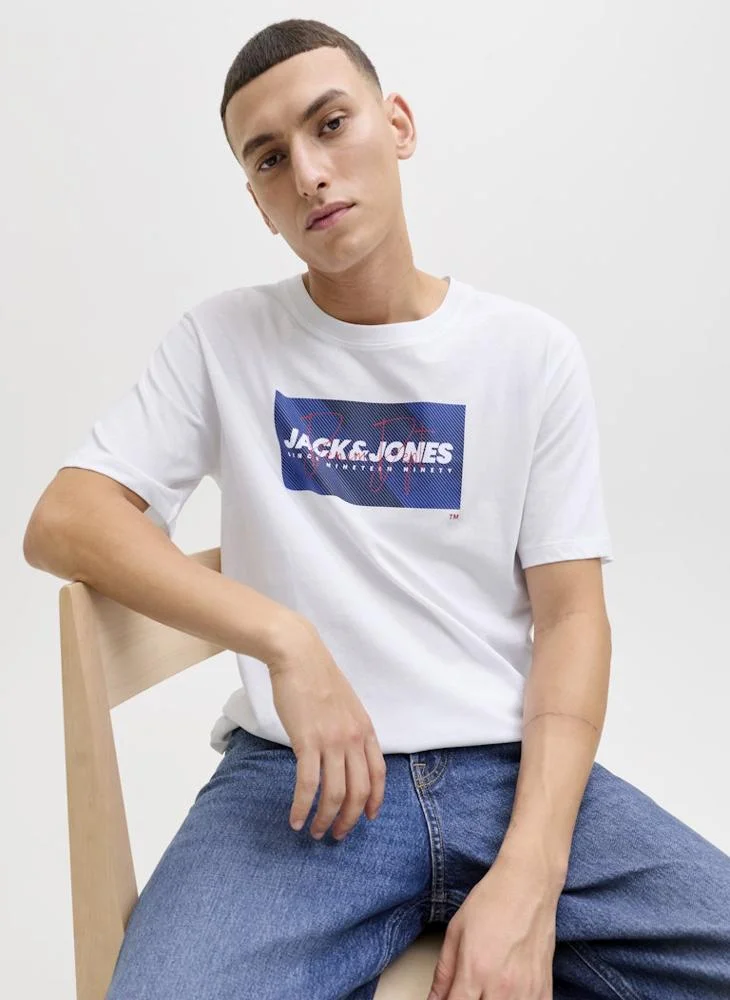 JACK & JONES  Crew Neck regular fit T-shirt for Men | Best Price UAE