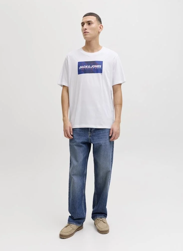 JACK & JONES  Crew Neck regular fit T-shirt for Men | Best Price UAE