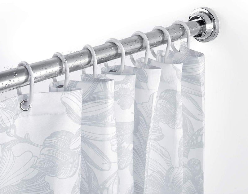 HONBAN Tension Curtain Rod Never Rust NonSlip Spring Tension Rod No Drilling Stainless Steel Curtain Rod Use Bathroom Kitchen Home Expandable 105 to 170 Cm - Image 4