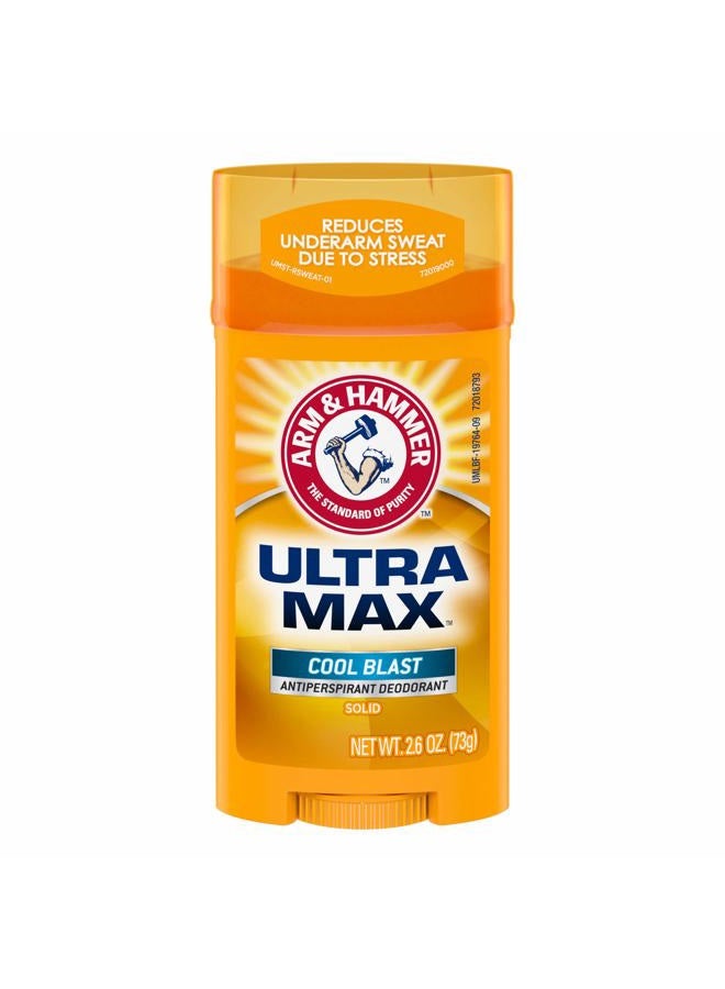 Arm & Hammer Ultra MAX Deodorant- Cool Blast- Solid - 2.6oz- Made with Natural Deodorizers - Image 1