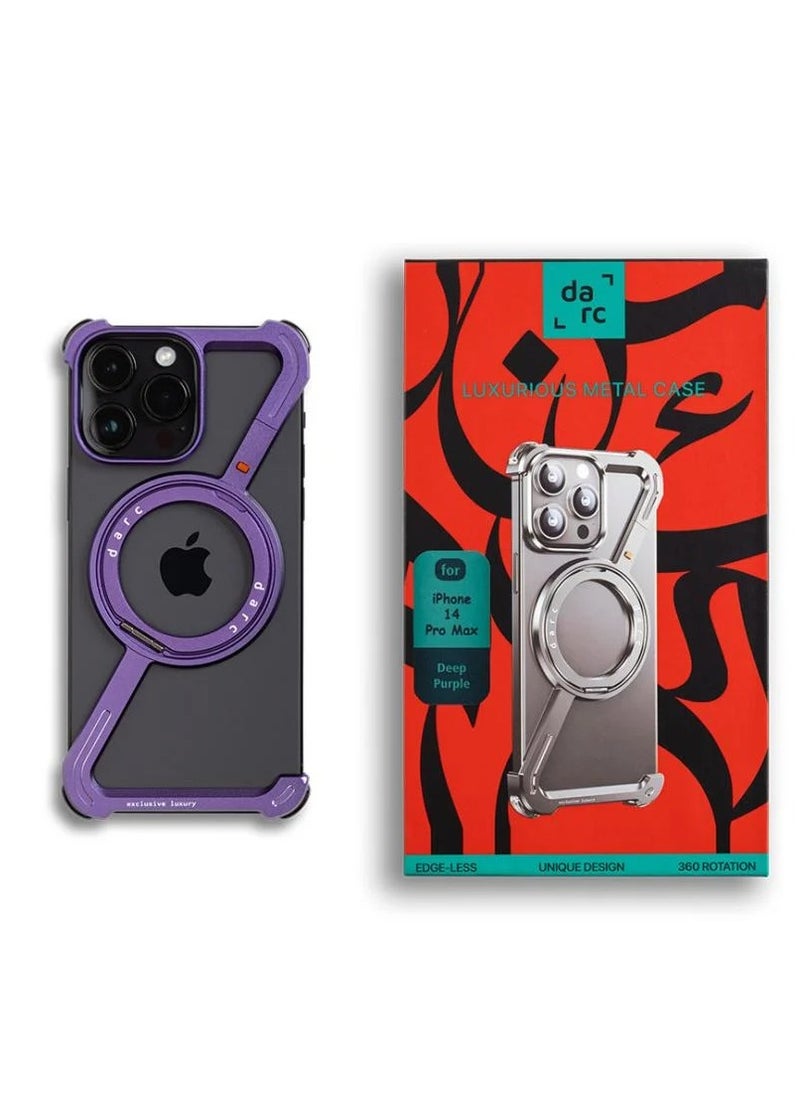 darc iPhone 14 Pro Max Z Case Reinforced and Sleek with MagSafe and Stand Purple Color  - Image 4