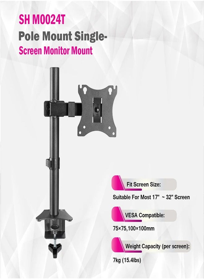 Skill Tech - SH M0024T Articulating Desk Mount for 17"–32" Screens, VESA 100x100, Max Load Capacity 7kg - Image 1
