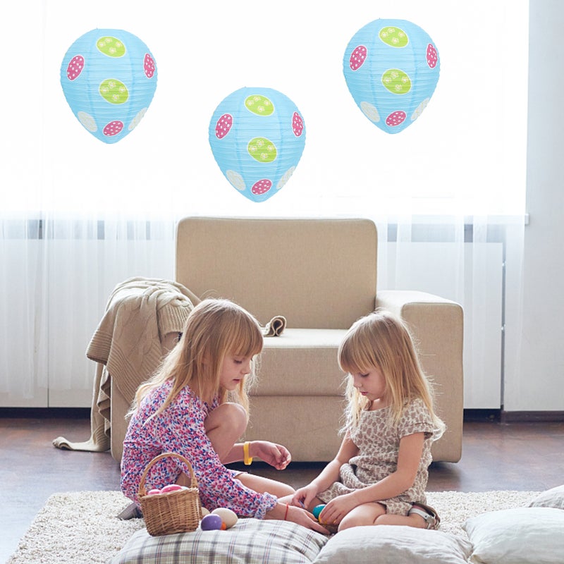 Egg Shaped Paper Lantern for Easter Decorations, Durable and Compact Design - Image 5
