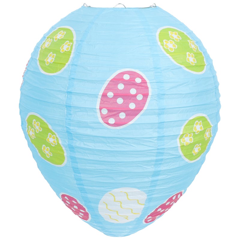 Egg Shaped Paper Lantern for Easter Decorations, Durable and Compact Design - Image 1