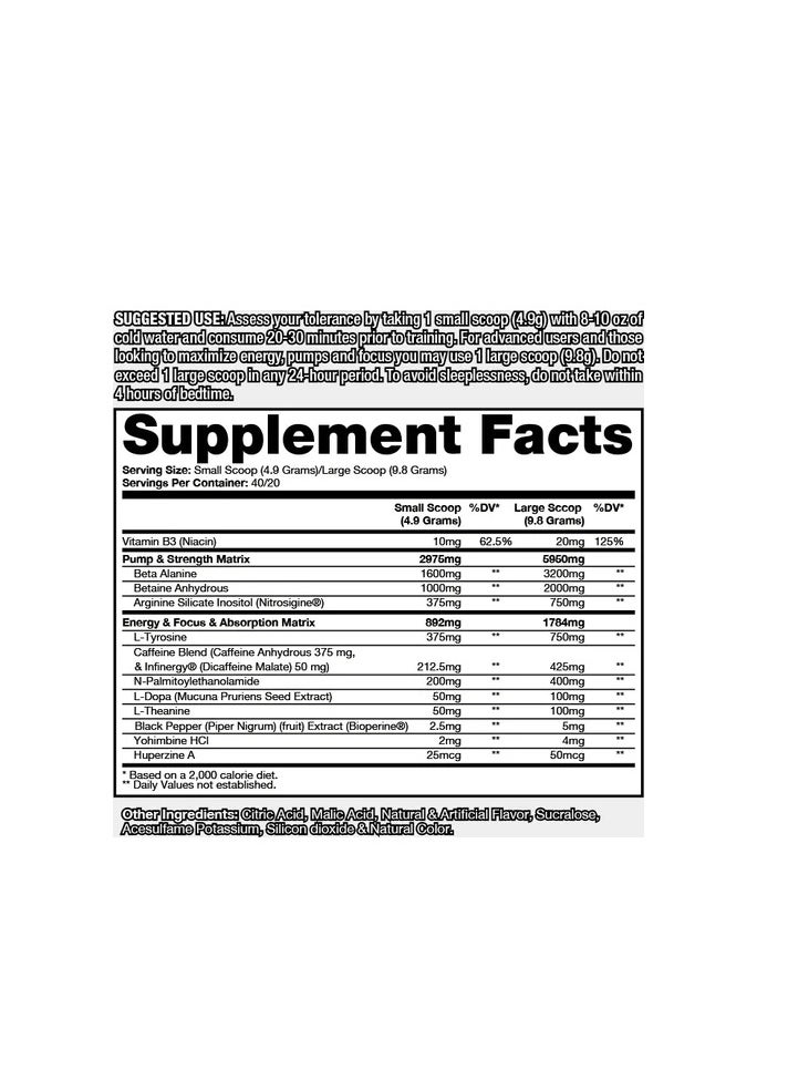 DRAGON PHARMA - Venom Extreme Potency Pre-Workout, Laser Sharp Focus + Energy, Intense Performance, Proven Ingredients For Enhanced Vasodilation & Endurance (40 Servings, POP) - Image 1