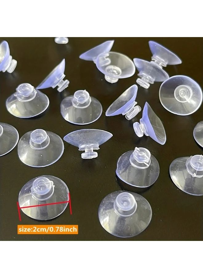 20pcs Transparent Small PVC Suction Cups For Bathroom Car Windscreen Home Decoration - Image 4