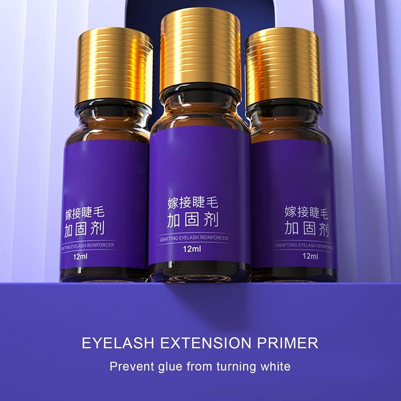 klarako Eyelash Extension Primer, Lash Extension Cleanser, Eyelash Extension Primer Glam Long Lasting Lash Primer No Irritation Eyelash Supplies 12ml - Image 2