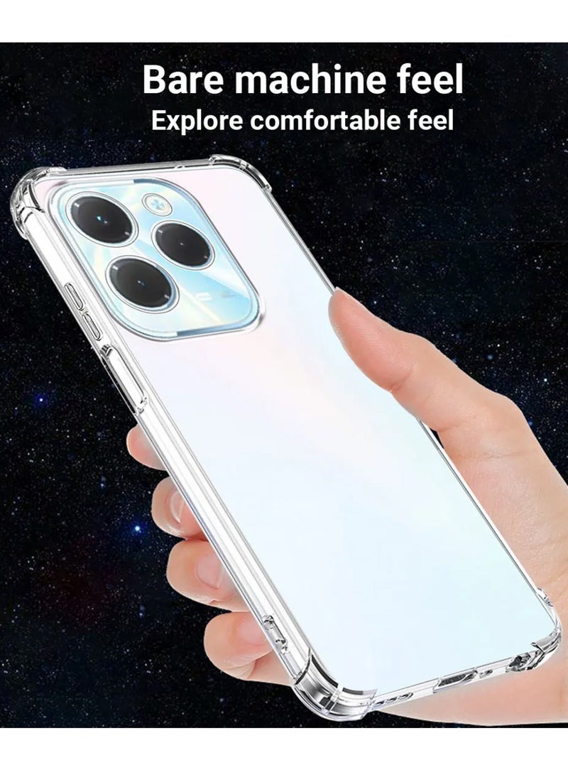 Techie Infinix Hot 40 / Hot 40 Pro Case and Screen Protector Combo Pack 2 in 1 - Transparent TPU Bumper Case with HD Tempered Glass Screen Protector - Image 5