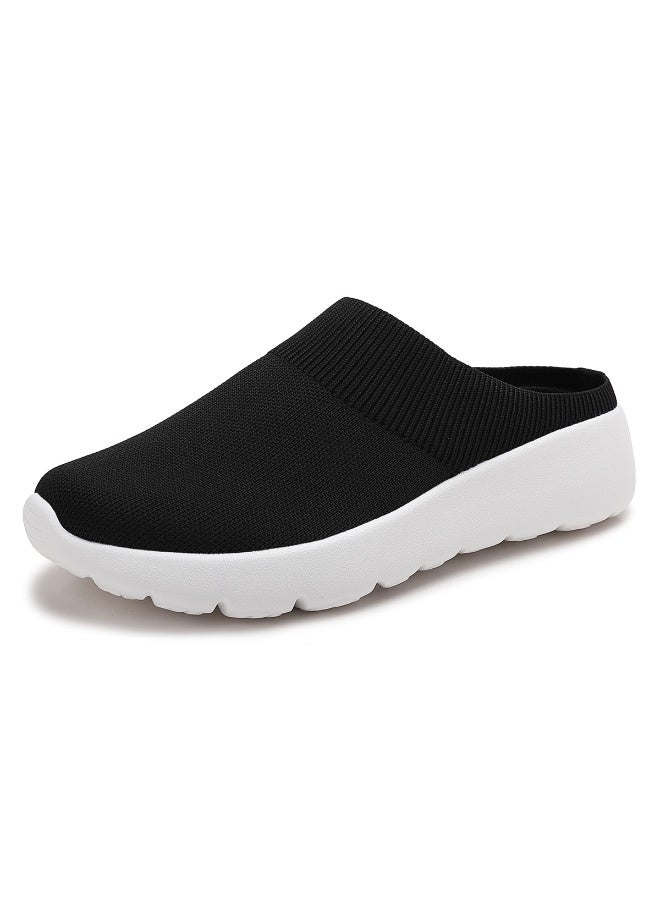 سكاي فيو أحذية نسائية بدون رباط، أحذية مسطحة محبوكة، خفيفة الوزن، قابلة للتنفس، مريحة للمشي - Image 1