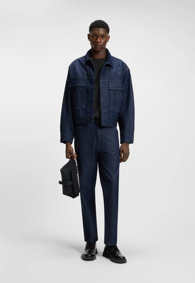 HUGO Regular-fit sweater in a cotton blend