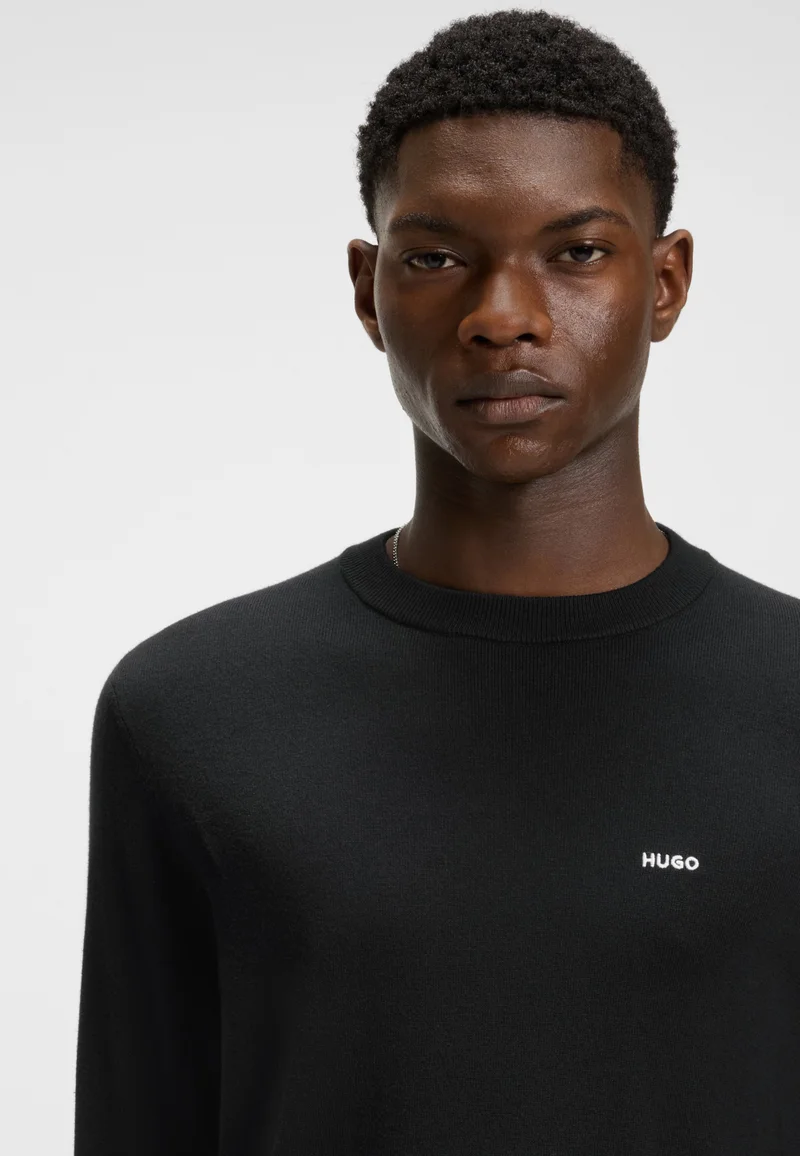HUGO Regular-fit sweater in a cotton blend