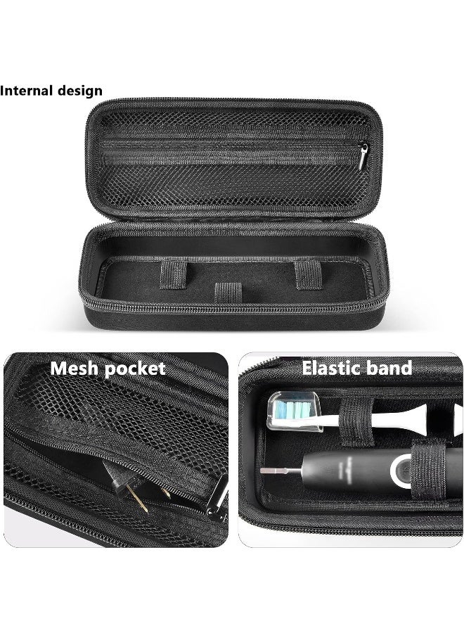 Comecase Toothbrush Travel Case Compatible with OralB Pro 1000 2000 3000 3500 1500 for Philips Sonicare ProtectiveClean 4100 5100 Electric Toothbrush with Mesh Pocket for Accessories Black Bag Only - Image 4