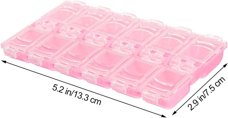 4pcs Nail Supply Organizer Storage Case Compartments Black Tray for Esthetician Supplies - Image 2