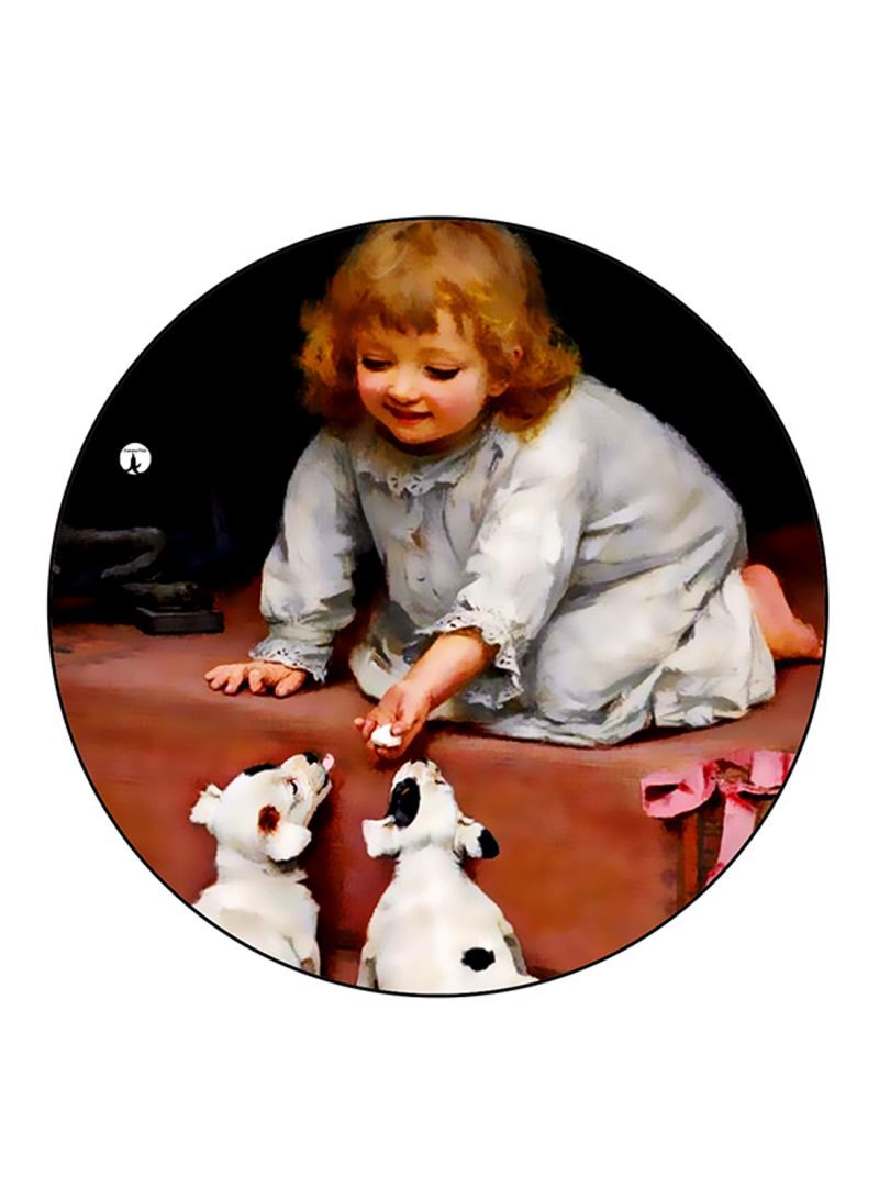 RKN Vintage Art Printed Fridge Magnet  Multicolour - Image 1