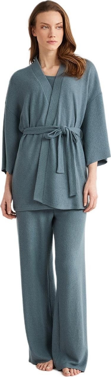 Penye Mood Women's Blue Pajama Set 9529  - Image 1