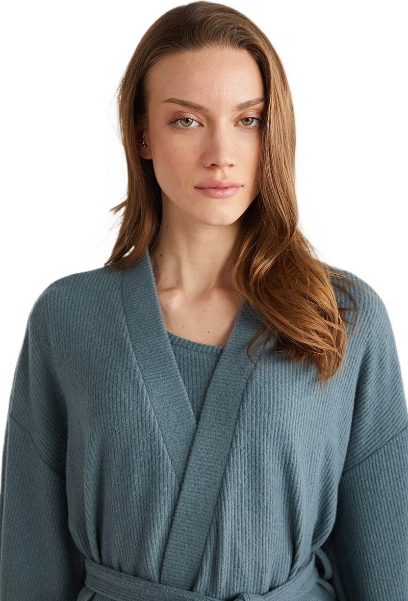 Penye Mood Women's Blue Pajama Set 9529  - Image 5