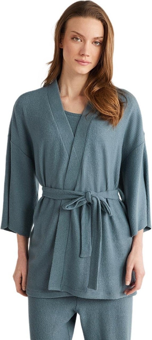 Penye Mood Women's Blue Pajama Set 9529  - Image 2