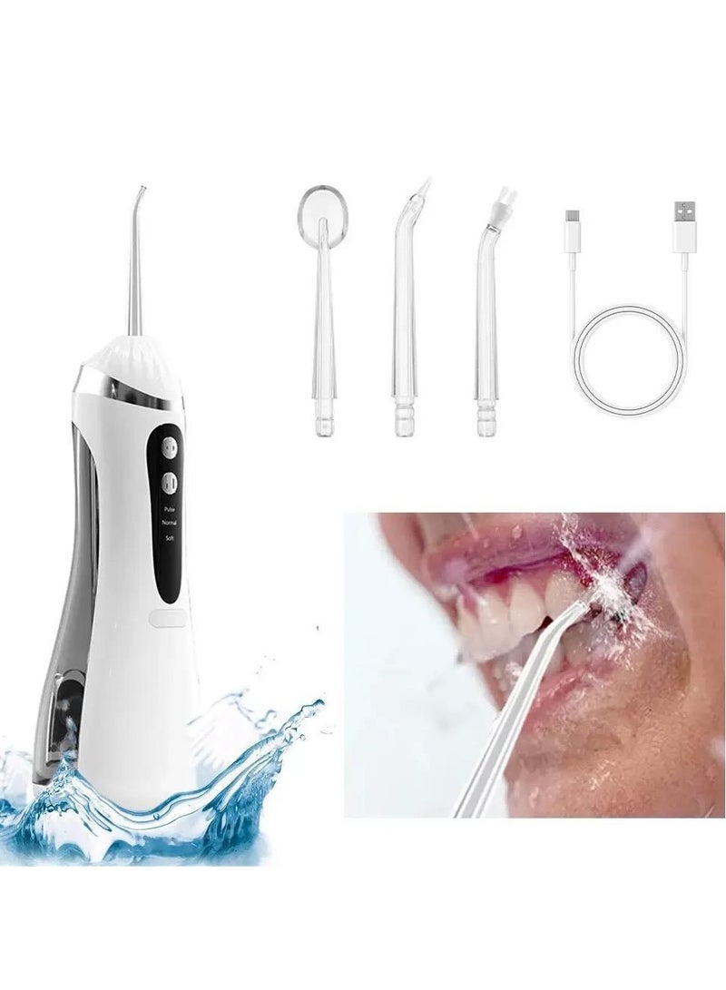 Rechargeable Cordless Water Flosser with Multiple Tips Electric Dental Water Flosser for Effective Teeth CleaningUSB Rechargeable Water Flosser for Home & Travel  - Image 1