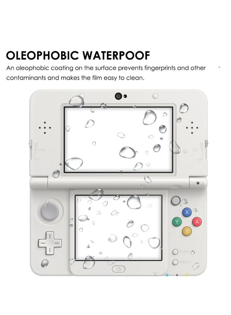 Captaintech Screen Protector Compatible with New 3DS, 2 Pack Tempered Glass for Top Screen and HD Clear PET Film for Bottom Screen Accessory - Image 3