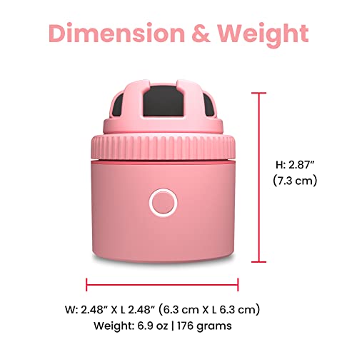 Pivo Equestrian Pod Standalone Auto Tracking Phone Holder, Face, Body & Horse Tracker, 360° Rotation, 6 Speed, Stand for Video Recording (Pink) - Image 3