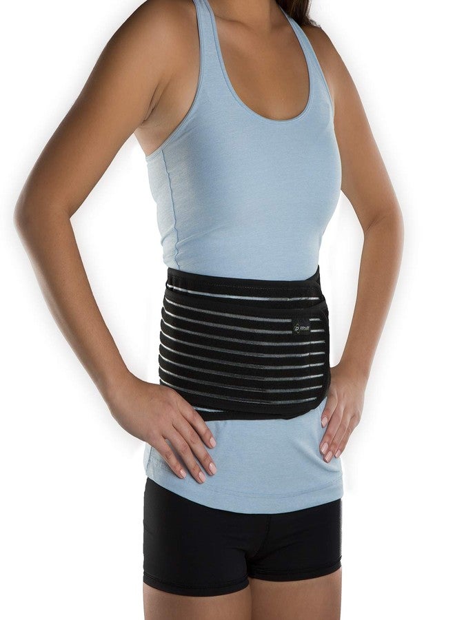 DonJoy Performance Elastic Back Wrap for Low-Back Pain, Lumbar Support & Strains - Dual Pull Straps with Flexible Stays for Athletes and Active Users, Small/Medium - Image 5