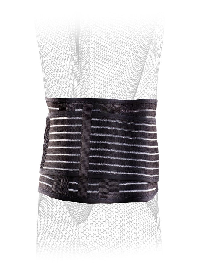 DonJoy Performance Elastic Back Wrap for Low-Back Pain, Lumbar Support & Strains - Dual Pull Straps with Flexible Stays for Athletes and Active Users, Small/Medium - Image 2