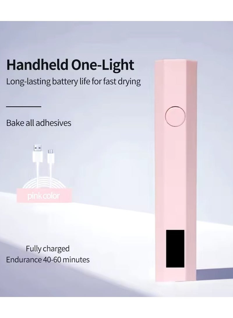 Goolsky YIKOOLIN Convenient Handheld Nail Dryer Lamp UV/LED Nail Curing All Gel Polish Nail Art Tool USB Rechargeable Quick Dry Nail Lamp  - Image 3