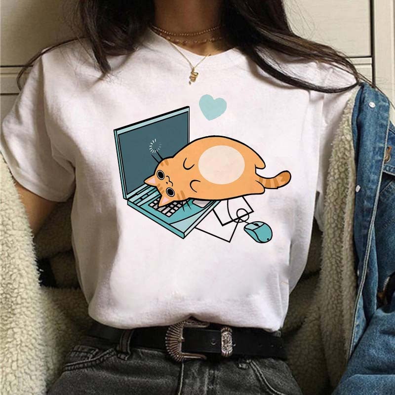 [Send On The Same Day] Supply T-Shirt Printed T-Shirt Women'S Short-Sleeved Women'S Clothing - Image 1