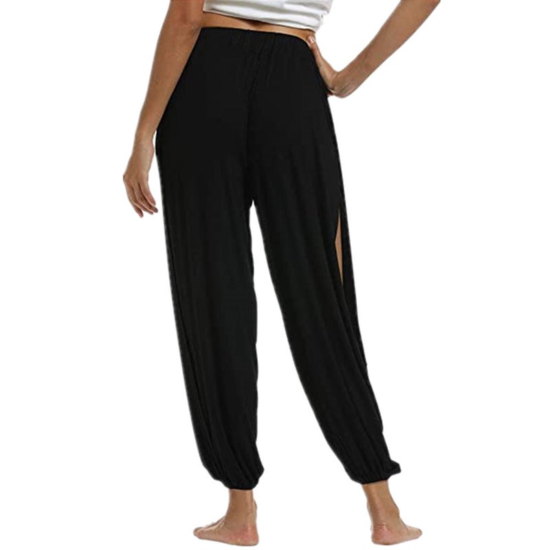 2024 Womens High Slit Harem Yoga Pants Dark Blue - Image 2