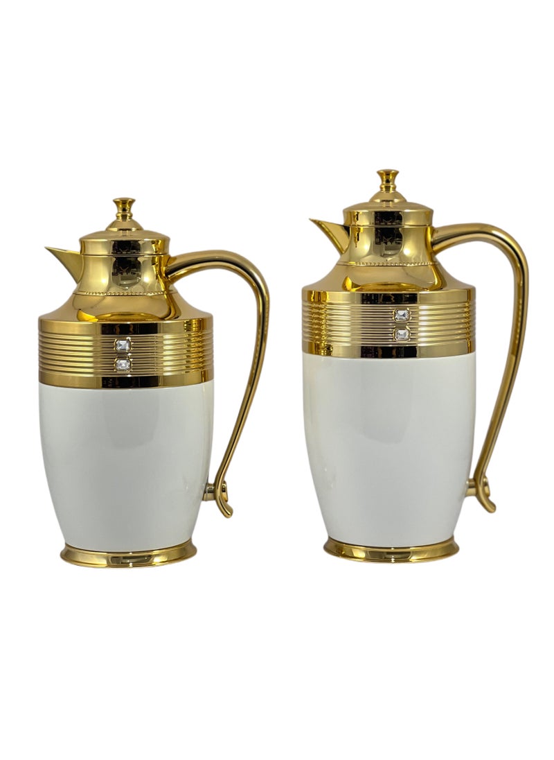 Home Maker - 2-Piece Thermal Carafe Set – 0.75L & 1L – Elegant Insulated Coffee & Tea Flask with Inner Glass Lining - Image 1