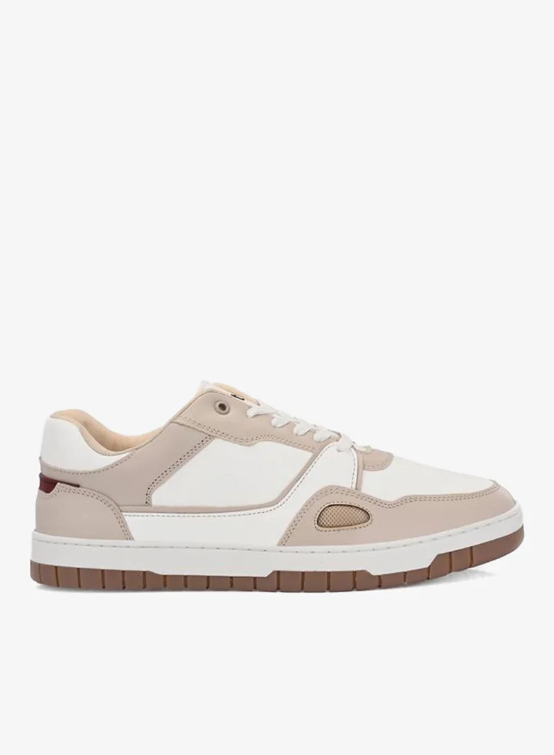 Low Top Lace Up Court Sneakers