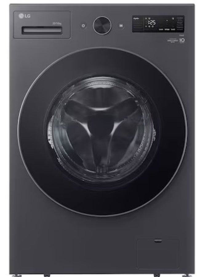 إل جي 20/10 kg Frond Load Washing Machine & Dryrer, TurboWash & Turbo Clean Technology, AI DD Technology, Wifi Smart ThinQ, Steam – Essence Graphite F0Z8DRP24 Black - Image 1