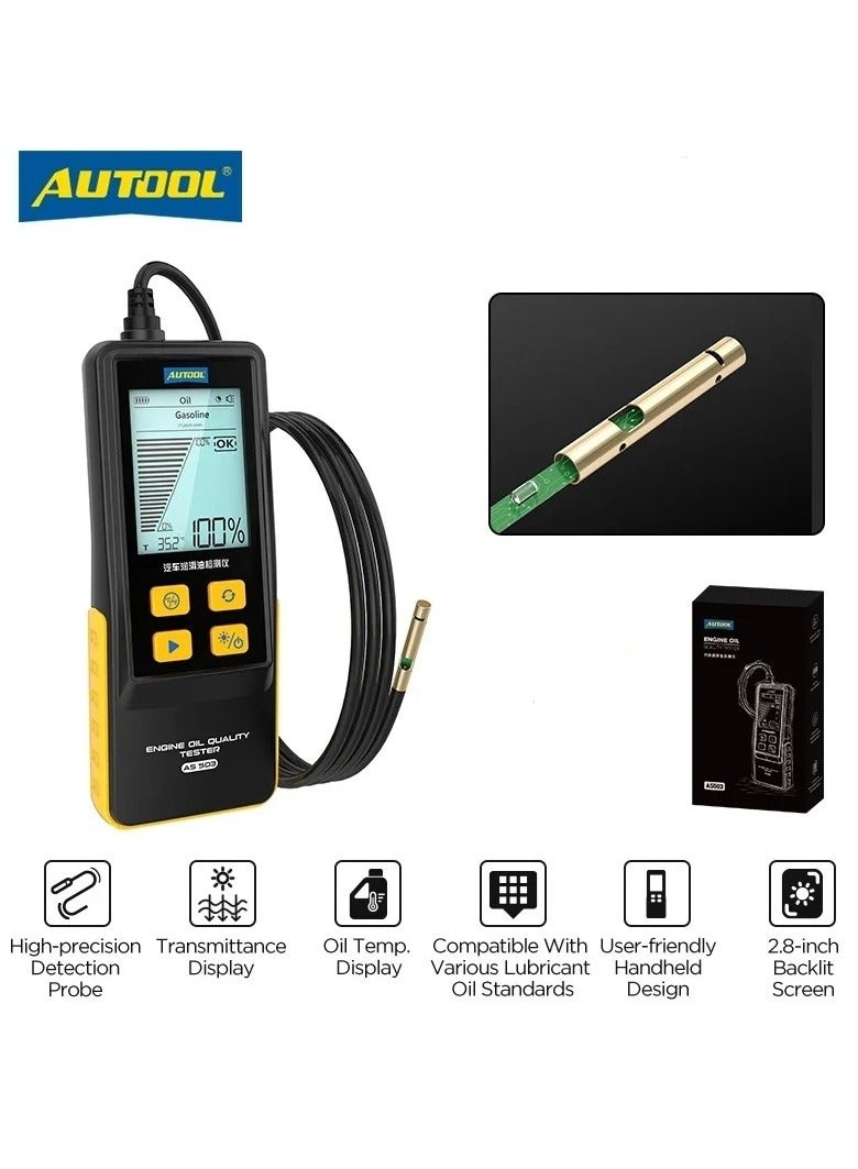 AUTOOL AS503 FLUID TESTER with Digital Display for Auto Check Gasoline Diesel Car Engine POA Oil Quality Repair Tools, Fluid Tester - Image 1
