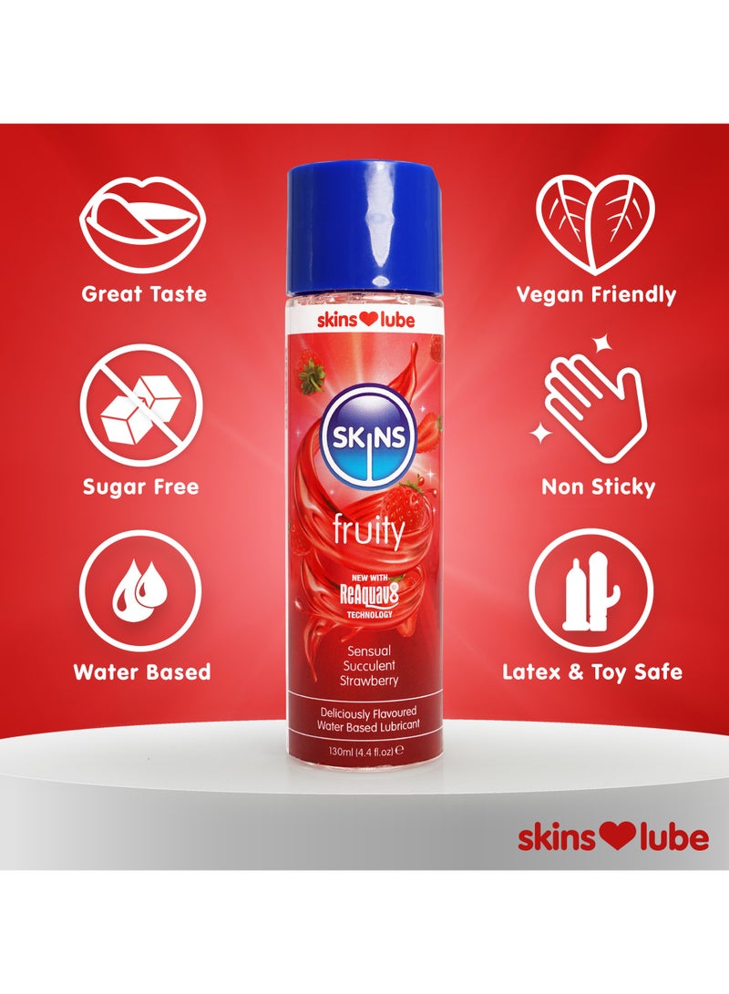 سكينز مزلق مائي سكينز بنكهة الفراولة 130 مل - Image 3