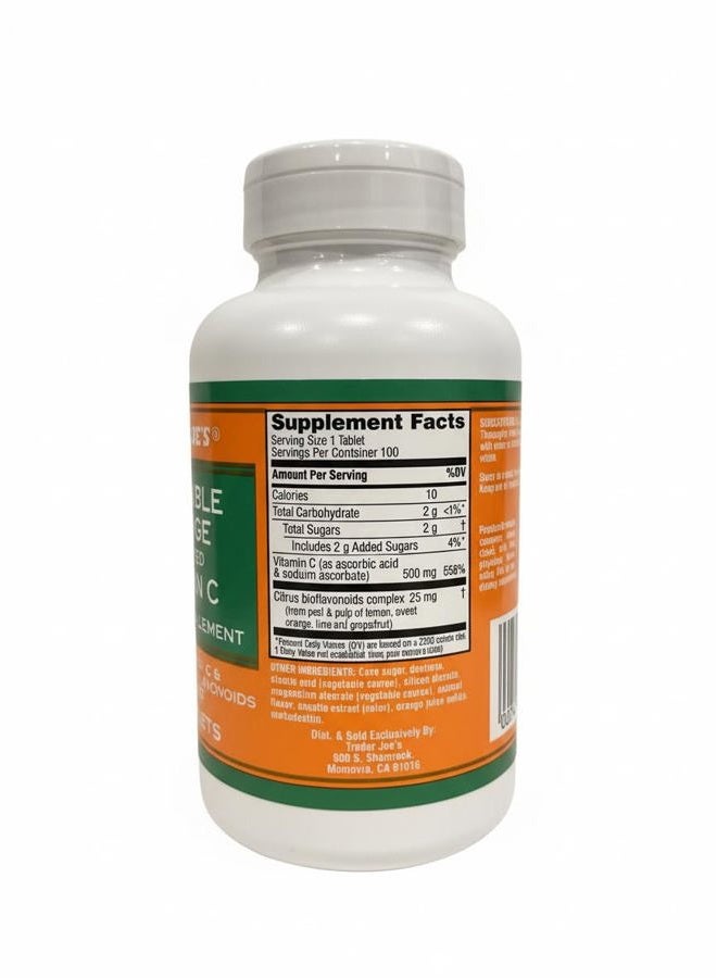 TJ's Trader Joe's Chewable Orange Flavored Vitamin C - Image 2