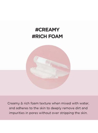 Madagascar Centella Poremizing Deep Cleansing Foam 4.22 fl.oz, 125ml, Remove Pore-Clogging Debris Pink - view 3