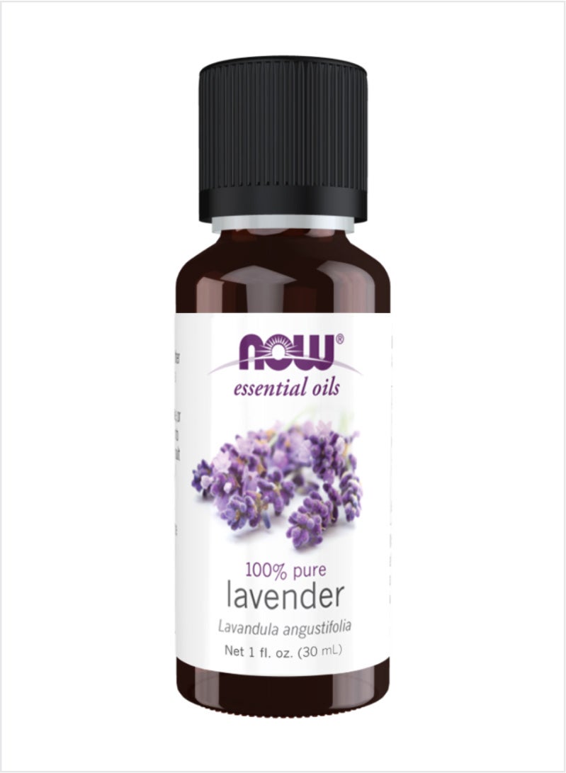 NOW Lavender Essential Oil - 100% Pure Calming Floral Aroma, 30ml