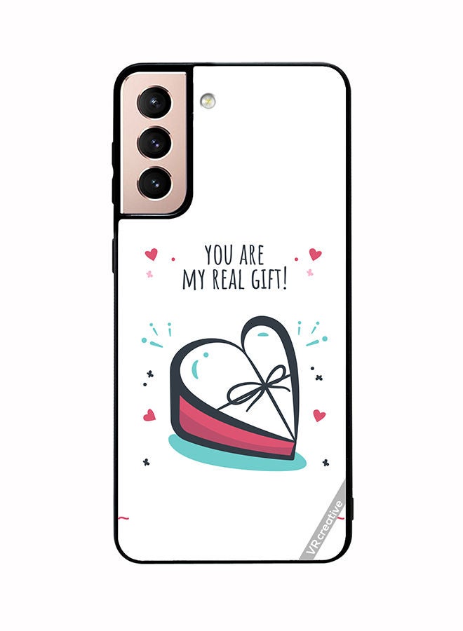 VR CREATIVE Protective Case Cover For Samsung Galaxy S21 Plus 5G My Real Gift Design Multicolour - Image 1
