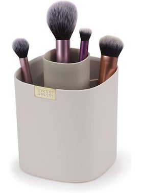 Joseph Joseph Joseph Joseph Viva - Tiered Makeup Brush Pot Organiser with dividers for brushes, eyeliners, lip pencils, mascara storage 