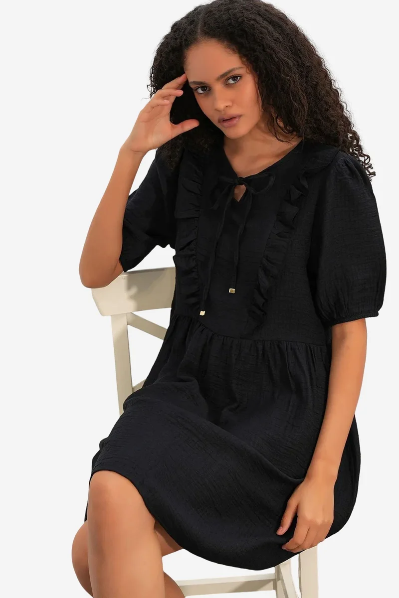 بيغ دارت BDART Women's A-line Mini Smock Dress